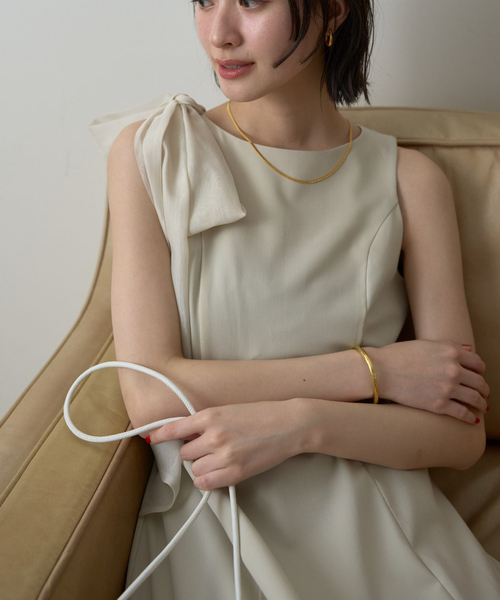 ROUGE VIF Sophie ワンピース 「一部店舗限定」肩リボンロング