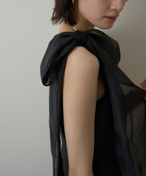 ROUGE VIF Sophie ワンピース 「一部店舗限定」肩リボンロング