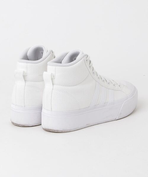 F1279　adidas　ハイカットスニーカー　ホワイト系　27.5　メンズ ハイカットスニーカー アディダス ホワイト 「adidas」 ブラック (M