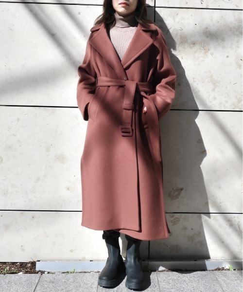 新品タグ付き❤️定価63000円❤️LOVELESSファー付きチェスターコート　36 ブロッキングチェスターコート(コート)｜LOVELESS(ラブレス)の