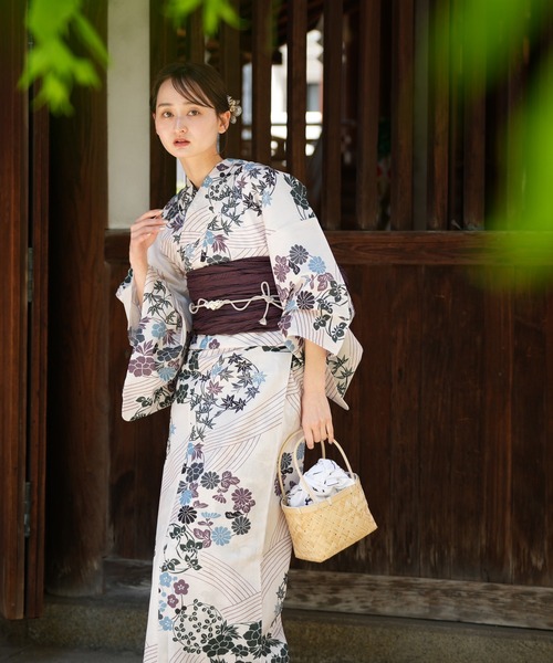 ウタタネ 和歌山染工B 浴衣・帯セット 【公式通販】