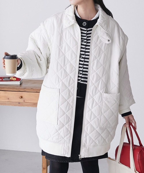 「BONLECILL」 コート FREE カーキ レディース_画像2