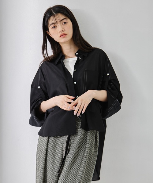 送料無料 美品 STUDIOUS ステュディオス 長袖 シャツ ブラウス STUDIOUS（ステュディオス） ブラウス シャツ レディース : ZOZOTOWN