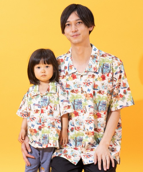 Machu様 沖縄限定 アンパンマンキッズコレクション アロハシャツ L ANPANMAN KIDS COLLECTION（アンパンマンキッズコレクション