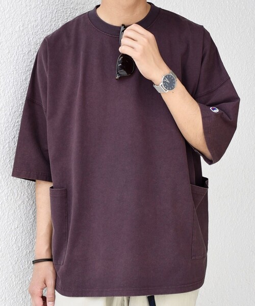 Champion tシャツ 「SHIPS any別注」Champion: ブリーチ ドルマン