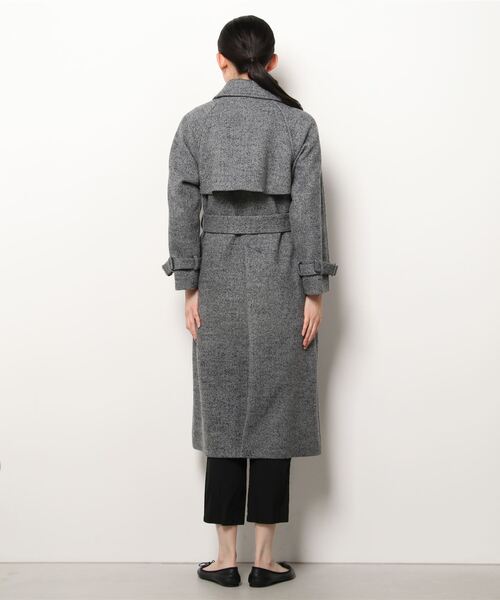 「BRACTMENT」 チェスターコート 36 ブラック レディース_画像2