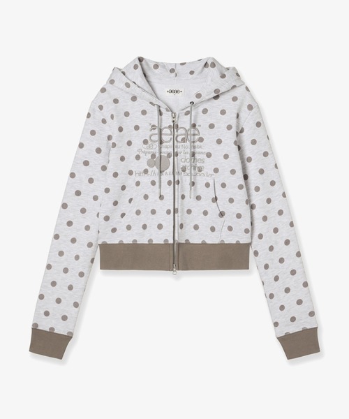 aeae パーカー WEB LOGO CROP HOOD ZIP UP レディース メンズ