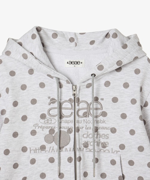 aeae パーカー WEB LOGO CROP HOOD ZIP UP レディース メンズ