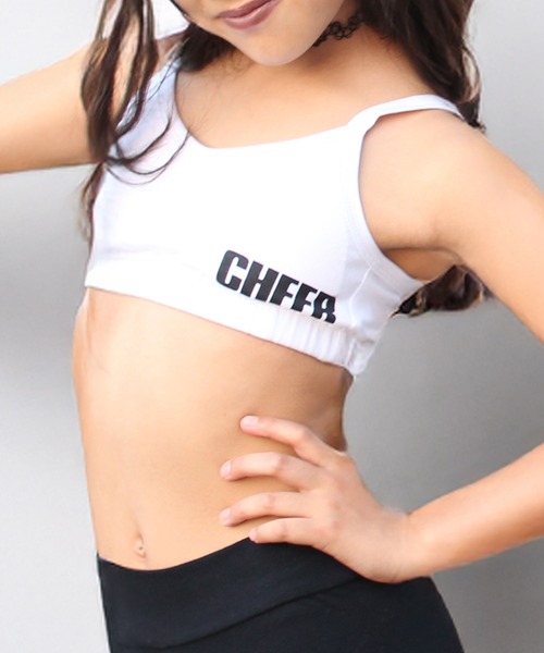 CHEER（チアー） スポーツブラ ロゴプリントシンプルブラトップ