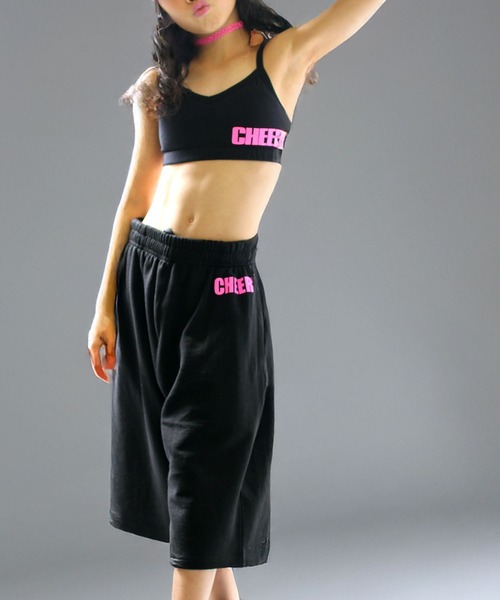 CHEER（チアー） スポーツブラ ロゴプリントシンプルブラトップ