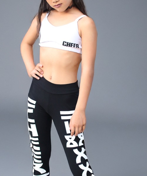 CHEER（チアー） スポーツブラ ロゴプリントシンプルブラトップ