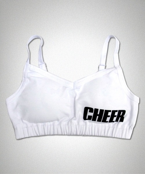 CHEER（チアー） スポーツブラ ロゴプリントシンプルブラトップ