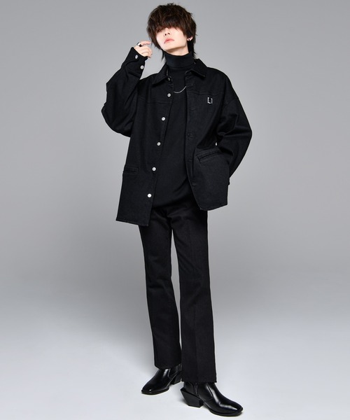 ADRER セットアップ ADRER 「ADRER」 デニムジャケット MEDIUM ブラック メンズ