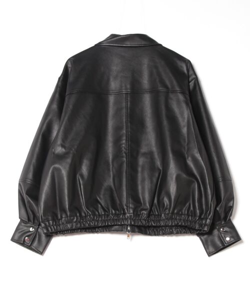 「archives」 ジップアップブルゾン MEDIUM ブラック レディース_画像2