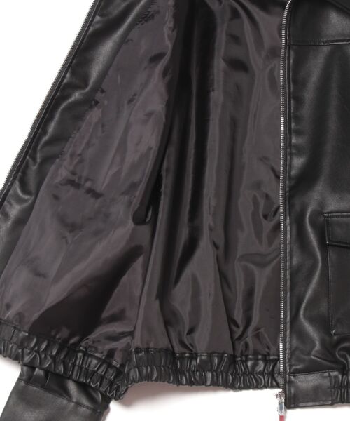 「archives」 ジップアップブルゾン MEDIUM ブラック レディース_画像3