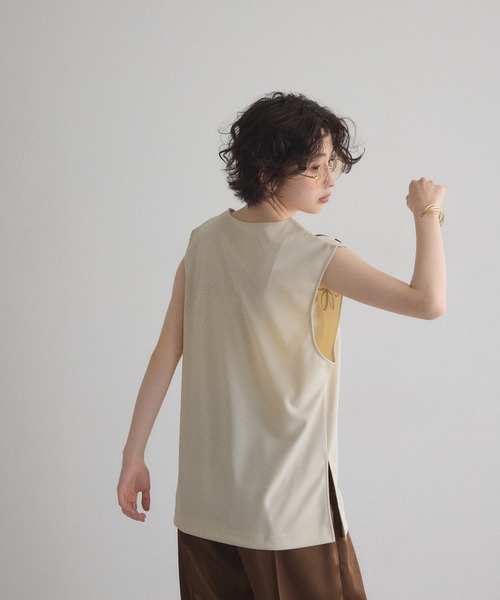 &. NOSTALGIA ベスト ジレ 「ZOZO限定」コード刺繍Vネックベスト