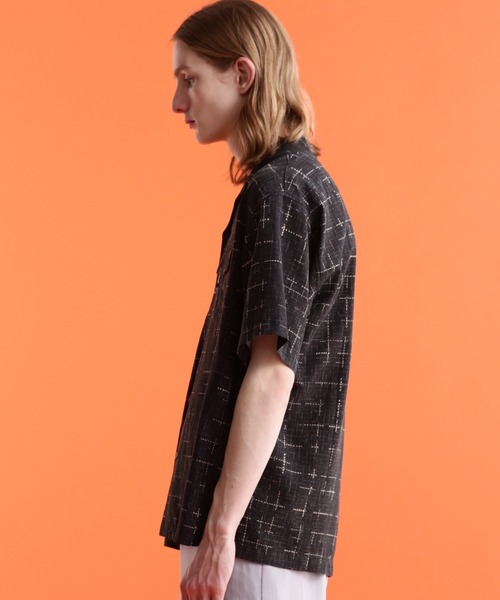 Schott NYC 半袖シャツ size M Schott N.Y.C 「schott」 半袖シャツ M グレー メンズ