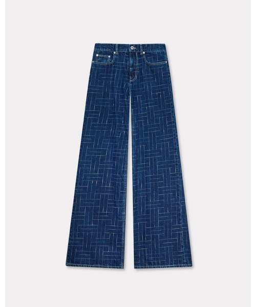 ワイドパンツ ジーンズ デニム デニムパンツ 'KENZO Weave' AYAME ワイド パンツ ジャパニーズ デニム レディースの画像