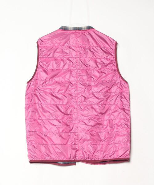 「THE NORTH FACE PURPLE LABEL」 ワンポイントナイロンベスト L ピンク レディース