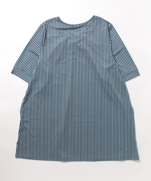 「MB mint breeze」 ドルマンスリーブワンピース 4L ブルー レディース_画像2