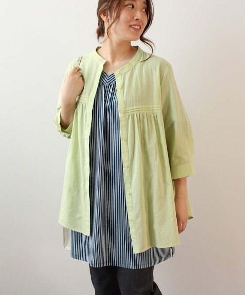 「MB mint breeze」 ドルマンスリーブワンピース 4L ブルー レディース_画像4