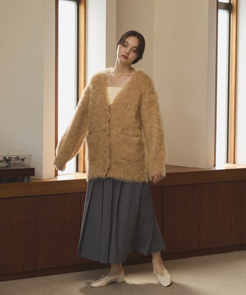 OLUN スカート Long pleats skirt / ロングプリーツスカート