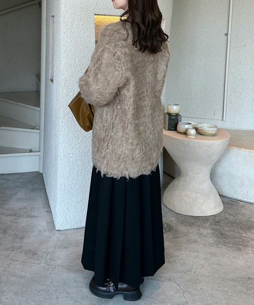OLUN スカート Long pleats skirt / ロングプリーツスカート