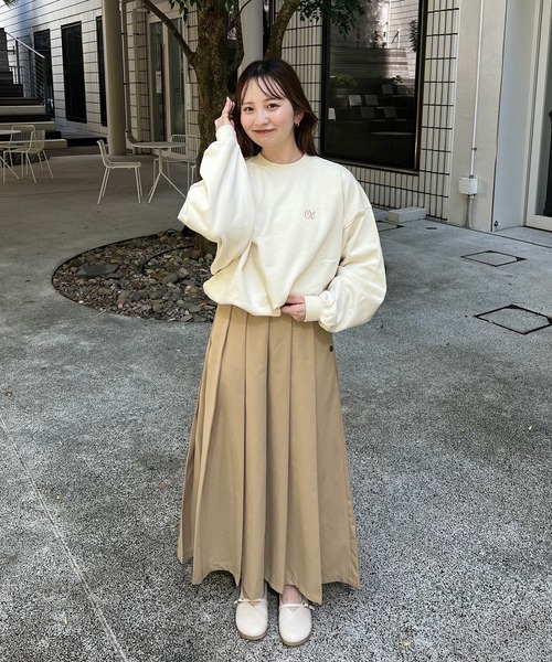 OLUN スカート Long pleats skirt / ロングプリーツスカート
