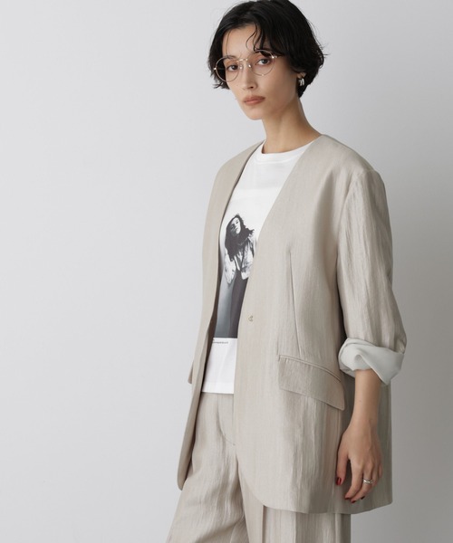 NANO universe（ナノ・ユニバース） ジャケット ノーカラージャケット