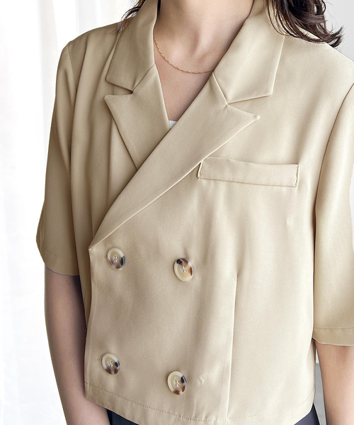 「RIRIYANO」 テーラードジャケット LARGE ブラック レディース_画像8