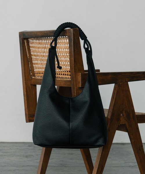 LURAKU トートバッグ 「LURAKU」 Synthetic Leather Rope Handle