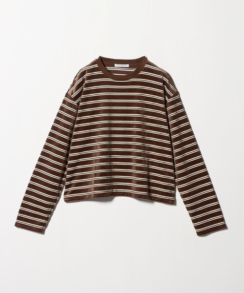 tシャツ ポリエステルコットン ベロアボーダー ロングスリーブTシャツ レディース | BEAUTY＆YOUTH UNITED ARROWS | 13