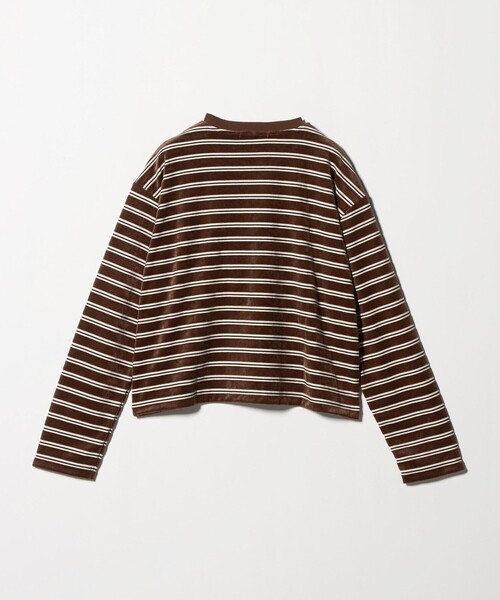 tシャツ ポリエステルコットン ベロアボーダー ロングスリーブTシャツ レディース | BEAUTY＆YOUTH UNITED ARROWS | 14