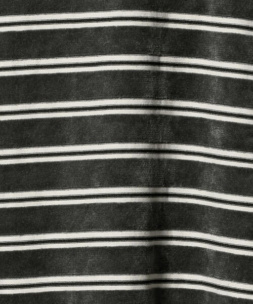 tシャツ ポリエステルコットン ベロアボーダー ロングスリーブTシャツ レディース | BEAUTY＆YOUTH UNITED ARROWS | 21