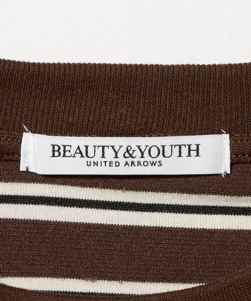 tシャツ ポリエステルコットン ベロアボーダー ロングスリーブTシャツ レディース | BEAUTY＆YOUTH UNITED ARROWS | 22
