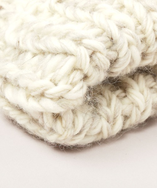 CA4LA（カシラ） ニット帽 ニットキャップ HAND KNITTED BIG POMPOM