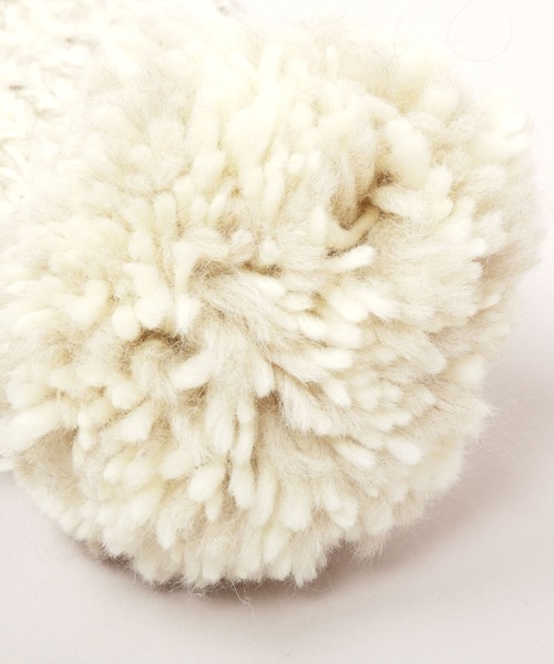 CA4LA（カシラ） ニット帽 ニットキャップ HAND KNITTED BIG POMPOM