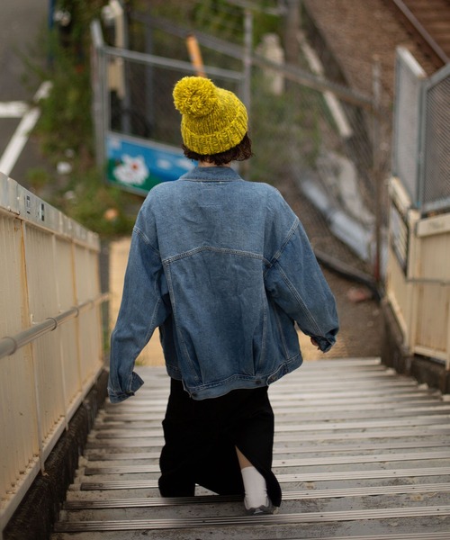 CA4LA（カシラ） ニット帽 ニットキャップ HAND KNITTED BIG POMPOM