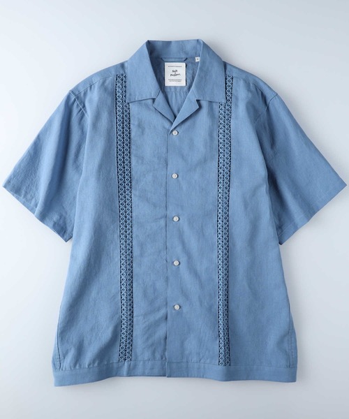 「Salt&Pepper」 半袖シャツ X-LARGE ブルー メンズ_画像5