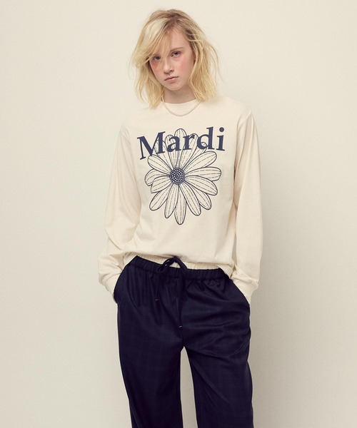 Mardi Mercredi マルディメクルディ メッシュ ロンT 長袖 花 Mardi Mercredi マルディメクルディ メッシュ ロンT 長袖 花 Mardi