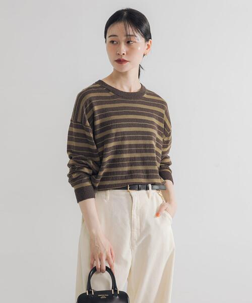 アリーズ ニット セーター S マルチカラー クルーネック 長袖 URBAN RESEARCH（アーバンリサーチ） ニット セーター マルチボーダー
