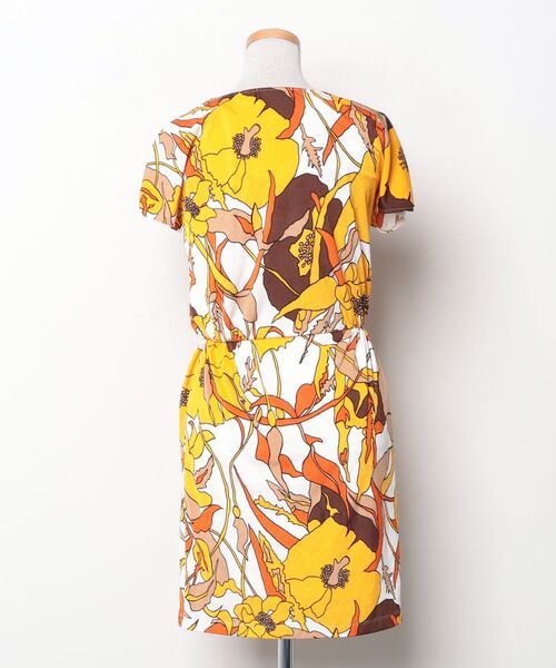 COUP DE CHANCE（クードシャンス） 半袖ワンピース 34 オレンジ