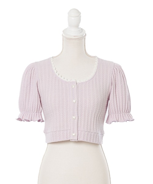 「DearMyLoveRose」 半袖カットソー X-LARGE ライトグリーン レディース_画像4