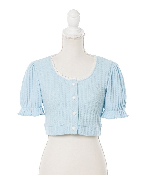 「DearMyLoveRose」 半袖カットソー X-LARGE ライトグリーン レディース_画像7