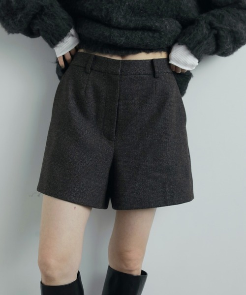 anuke（アンヌーク） パンツ Herringbone Short Pants レディース