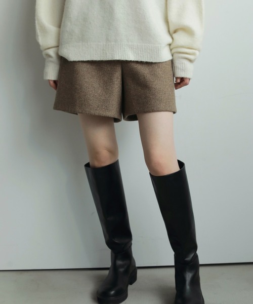 anuke（アンヌーク） パンツ Herringbone Short Pants レディース