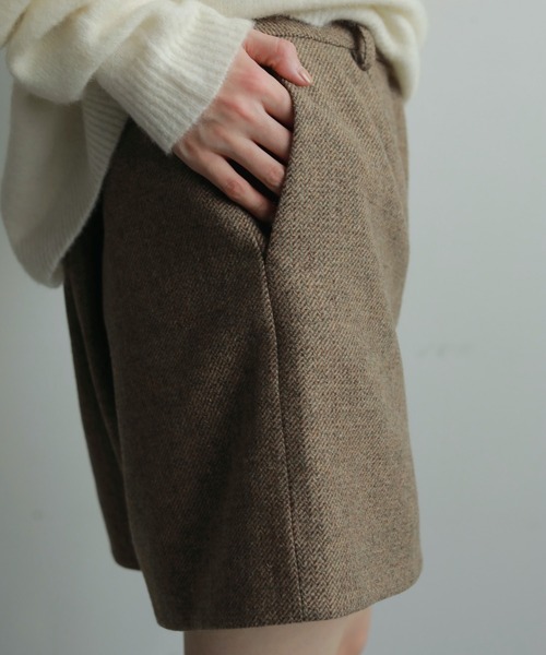 anuke（アンヌーク） パンツ Herringbone Short Pants レディース