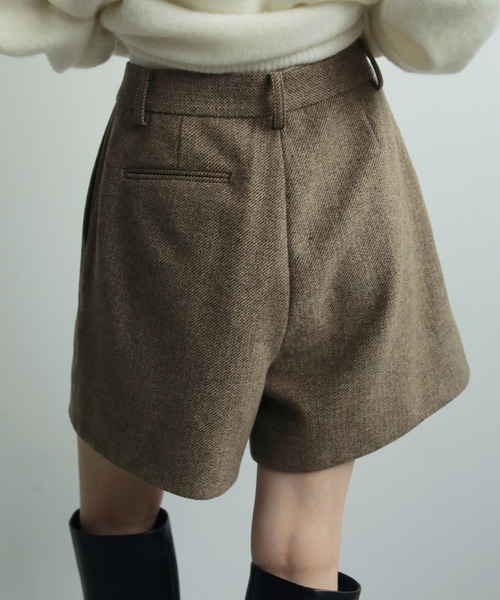 anuke（アンヌーク） パンツ Herringbone Short Pants レディース