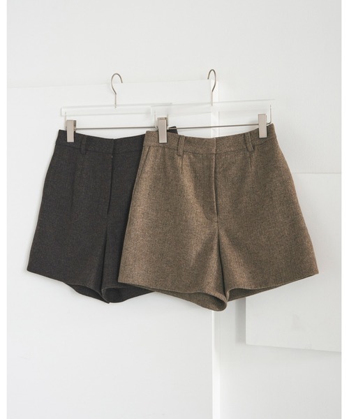 anuke（アンヌーク） パンツ Herringbone Short Pants レディース