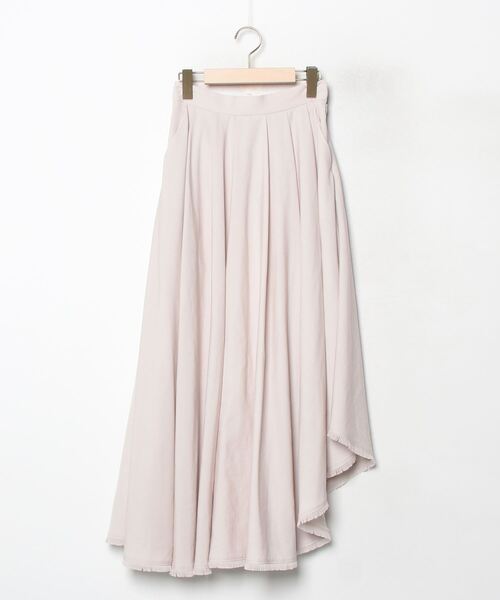 anuans 今季AWスカート／ピンクベージュ定価19,800円 anuans（アニュアンス） フレアスカート SMALL ベージュ レディース